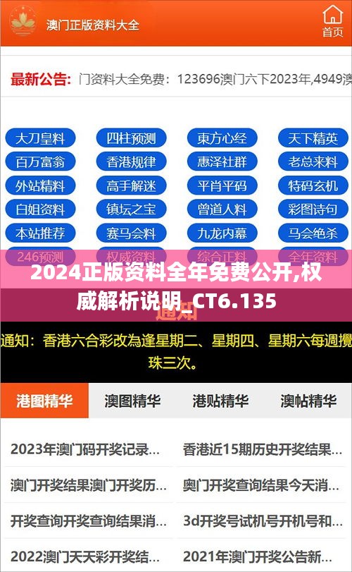 2024年正版資料免費(fèi)大全公開，揭秘！2024年正版資料免費(fèi)公開大放送